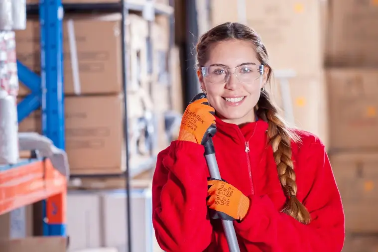 A woman after learning how recycling and sustainability efforts impact corporate hiring and recruiting